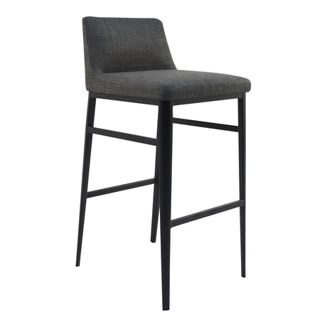 Baron Charcoal Grey Bar Stool by MOES at Eve Furniture