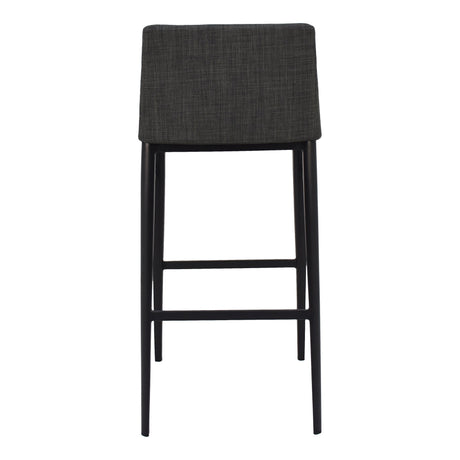 Baron Charcoal Grey Bar Stool by MOES at Eve Furniture