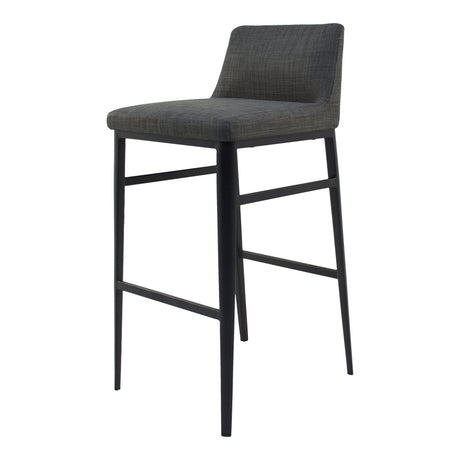 Baron Charcoal Grey Bar Stool by MOES at Eve Furniture