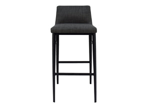 Baron Charcoal Grey Bar Stool by MOES at Eve Furniture