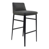 Baron Charcoal Grey Bar Stool