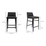 Baron Charcoal Grey Counter Stool by MOES at Eve Furniture