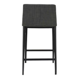 Baron Charcoal Grey Counter Stool by Moe's Home at Eve Furniture