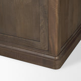 Baron Dark Brown Solid Wood w/ Antique Knobs 2-Door Accent Cabinet by Mercana at Eve Furniture