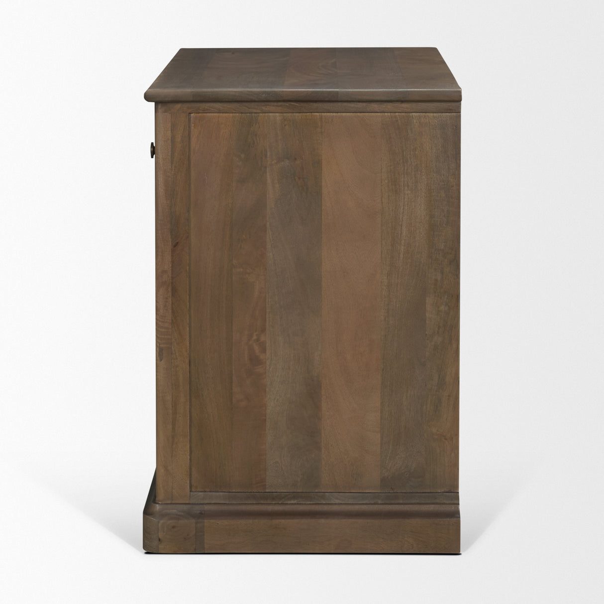 Baron Dark Brown Solid Wood w/ Antique Knobs 2-Door Accent Cabinet by Mercana at Eve Furniture
