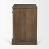 Baron Dark Brown Solid Wood w/ Antique Knobs 2-Door Accent Cabinet by Mercana at Eve Furniture