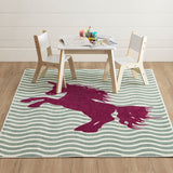 Baron Sage Green/Fuchsia Area Rug