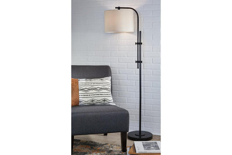Baronvale Black Floor Lamp by Ashley at Eve Furniture