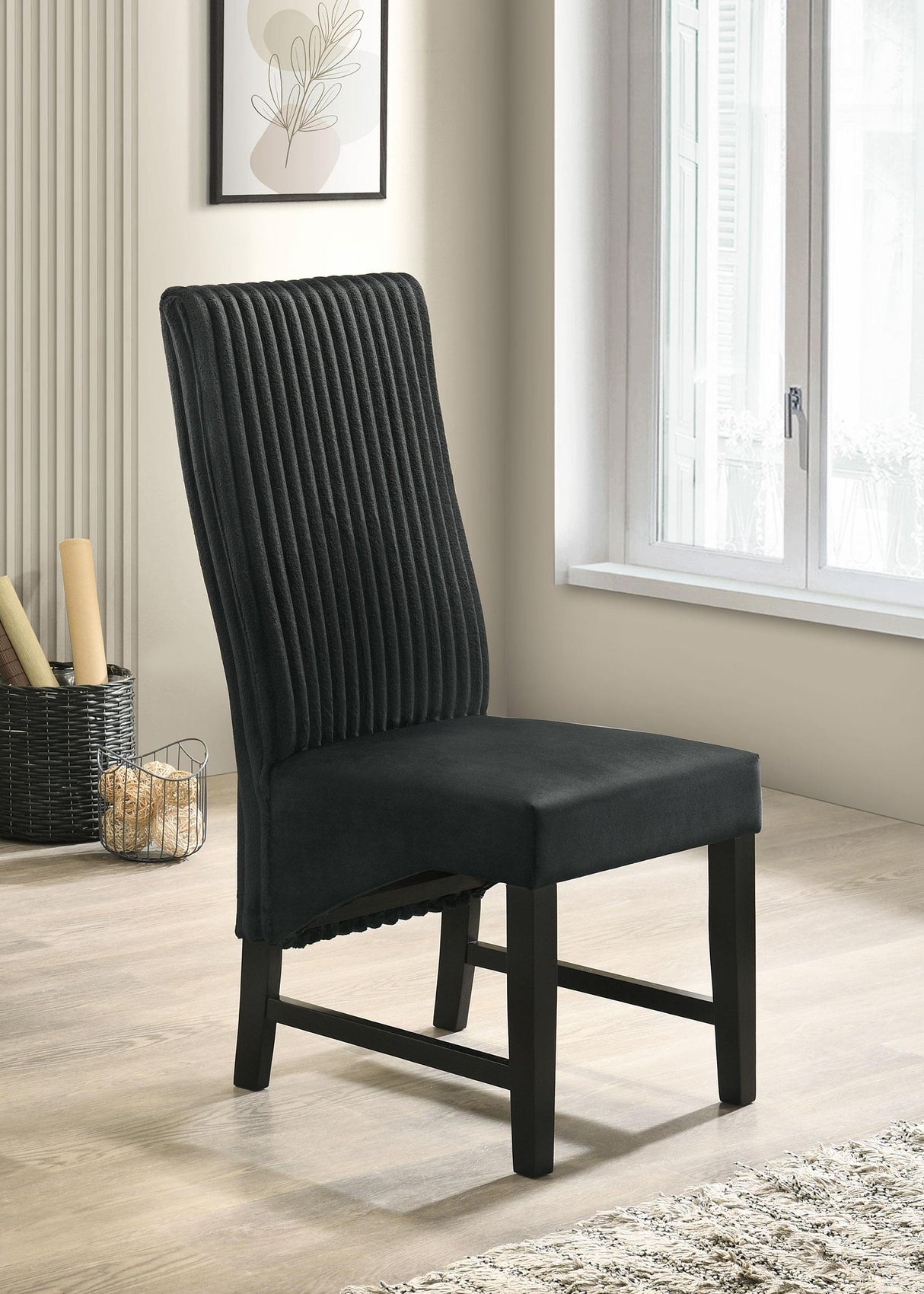 Barrand Black Dining Side Chair, Set of 2 by Coaster at Eve Furniture