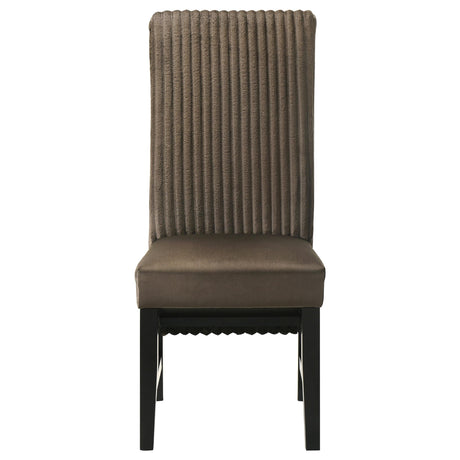 Barrand Chocolate Dining Side Chair, Set of 2 by Coaster at Eve Furniture