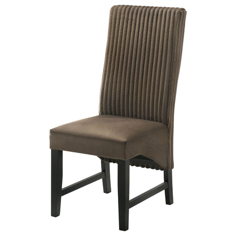 Barrand Chocolate Dining Side Chair, Set of 2 by Coaster at Eve Furniture
