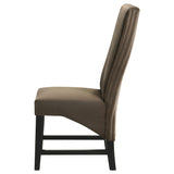 Barrand Chocolate Dining Side Chair, Set of 2 by Coaster at Eve Furniture