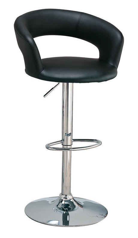 Barraza Black/Chrome 29" Adjustable Height Bar Stool by Coaster at Eve Furniture