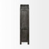 Barrett Gray Solid Wood Display Cabinet by Mercana at Eve Furniture