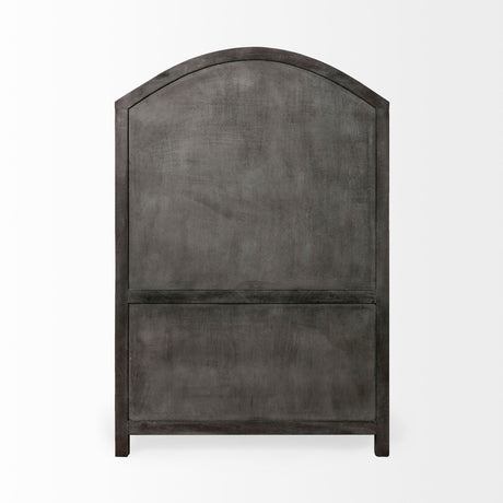 Barrett Gray Solid Wood Display Cabinet by Mercana at Eve Furniture
