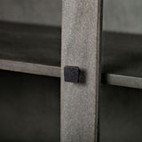 Barrett Gray Solid Wood Display Cabinet by Mercana at Eve Furniture