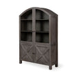 Barrett Gray Solid Wood Display Cabinet by Mercana at Eve Furniture