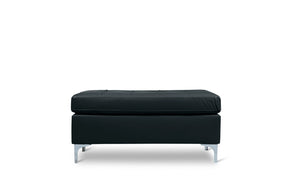 Barrington Black Ottoman by Homelegance at Eve Furniture