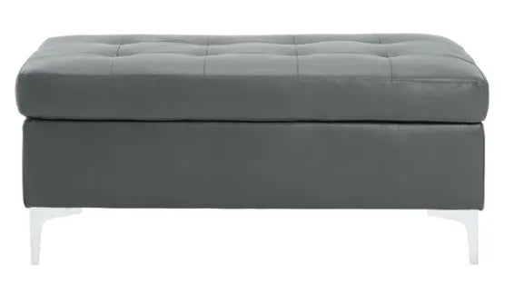 Barrington Gray Ottoman by Homelegance at Eve Furniture