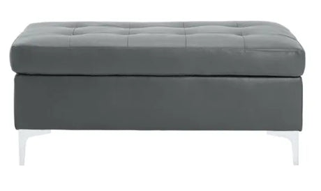 Barrington Gray Ottoman by Homelegance at Eve Furniture