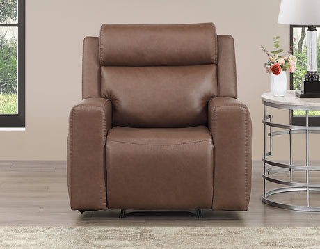 Barron Brown 3-Piece Manual Reclining Living Room Set by Steve Silver at Eve Furniture