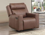 Barron Brown Manual Recliner by Steve Silver at Eve Furniture