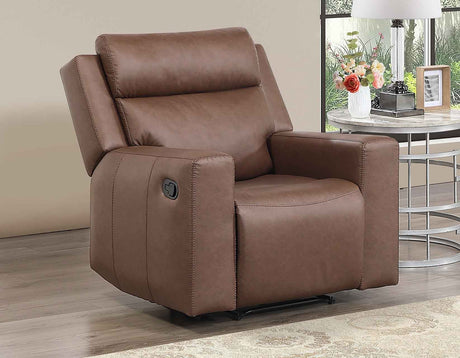 Barron Brown Manual Recliner by Steve Silver at Eve Furniture