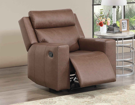 Barron Brown Manual Recliner by Steve Silver at Eve Furniture