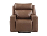 Barron Brown Manual Recliner by Steve Silver at Eve Furniture