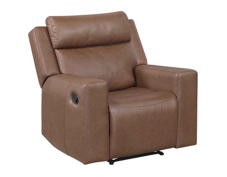 Barron Brown Manual Recliner by Steve Silver at Eve Furniture