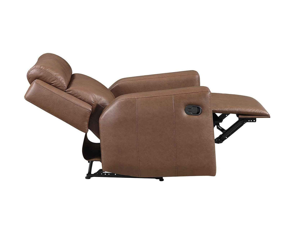 Barron Brown Manual Recliner by Steve Silver at Eve Furniture