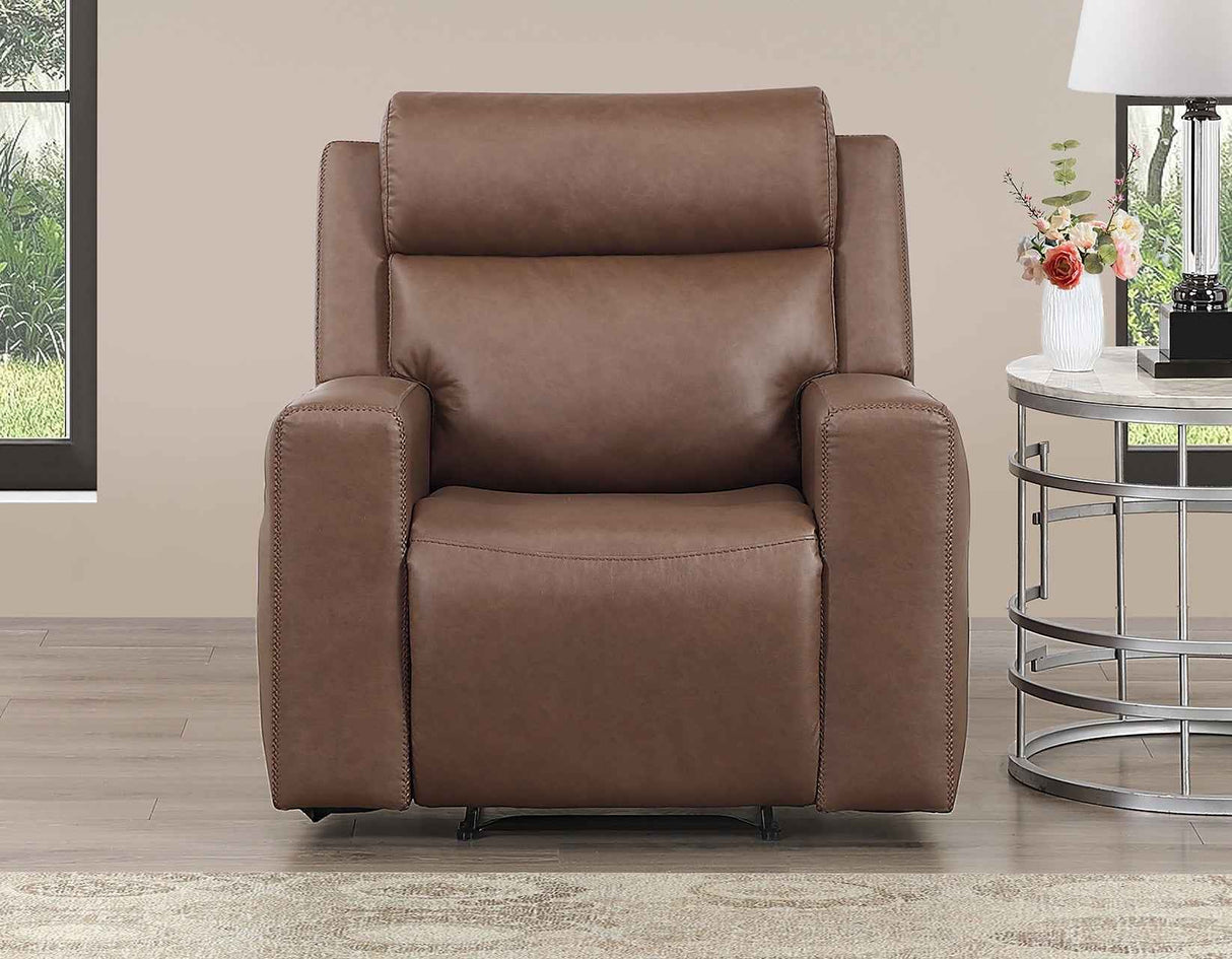 Barron Brown Manual Recliner by Steve Silver at Eve Furniture