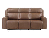 Barron Brown Manual Reclining Sofa by Steve Silver at Eve Furniture
