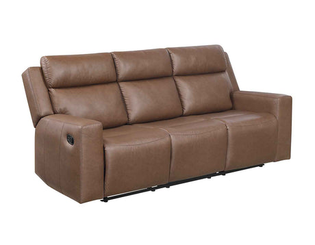 Barron Brown Manual Reclining Sofa by Steve Silver at Eve Furniture