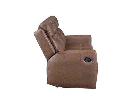 Barron Brown Manual Reclining Sofa by Steve Silver at Eve Furniture