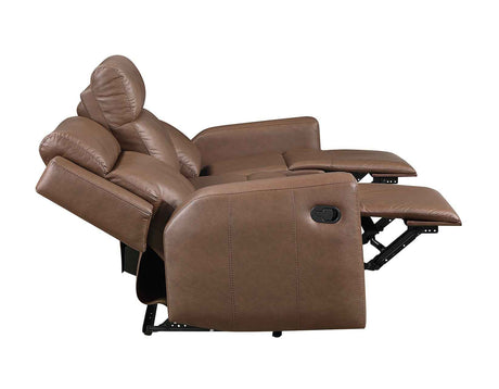 Barron Brown Manual Reclining Sofa by Steve Silver at Eve Furniture
