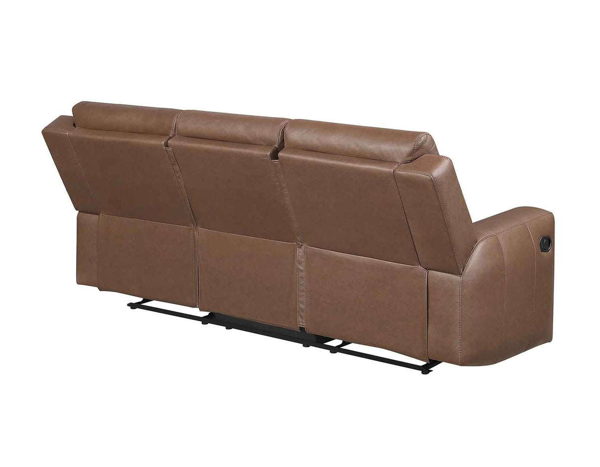 Barron Brown Manual Reclining Sofa by Steve Silver at Eve Furniture