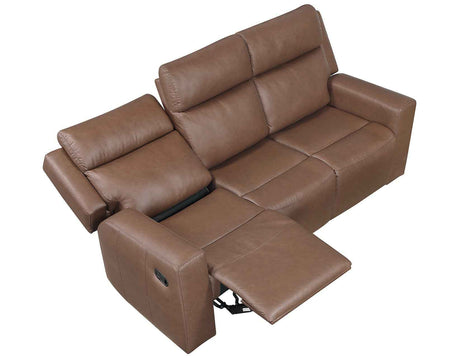 Barron Brown Manual Reclining Sofa by Steve Silver at Eve Furniture