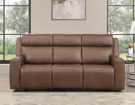 Barron Brown Manual Reclining Sofa by Steve Silver at Eve Furniture