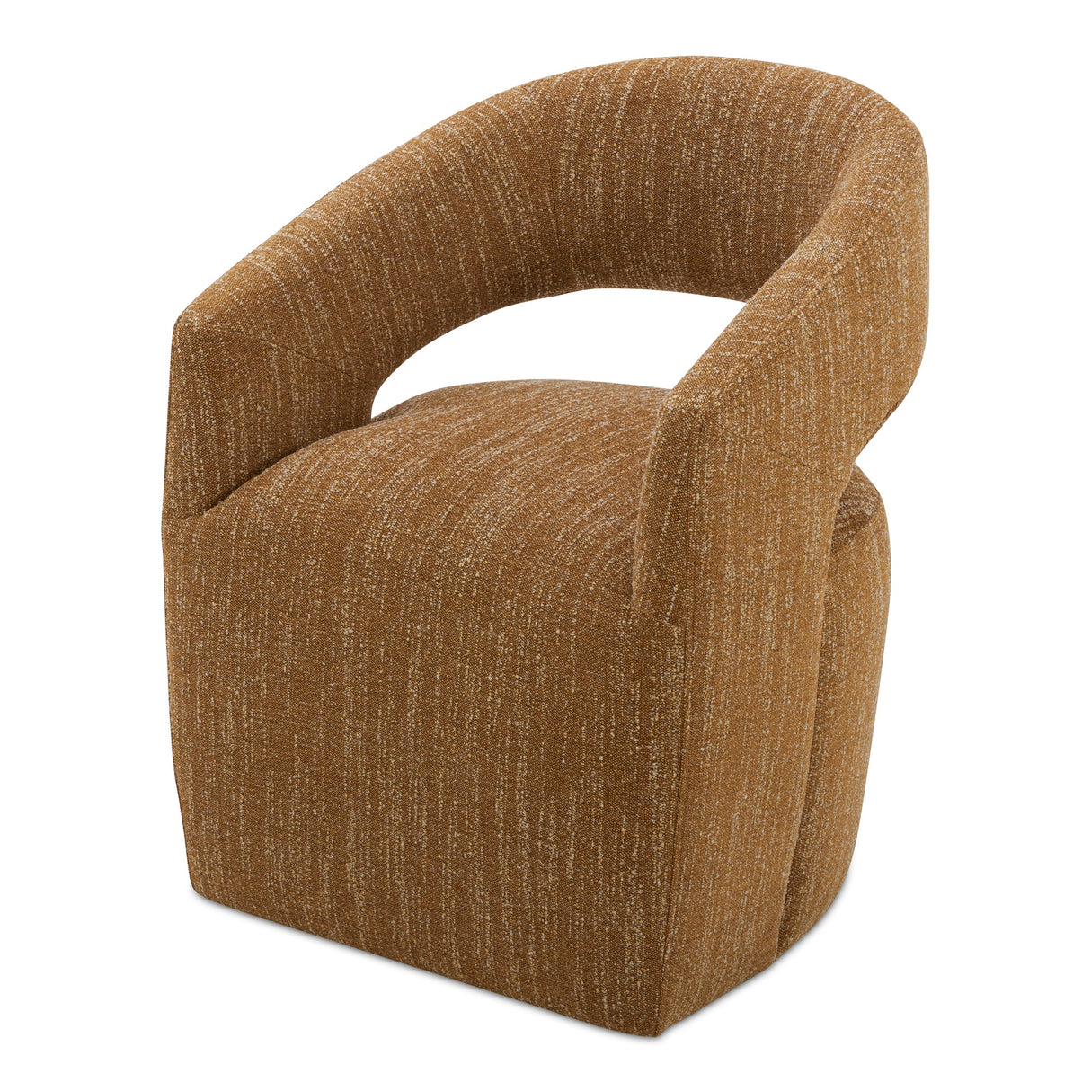 Barrow Amber Glow Rolling Dining Chair by MOES at Eve Furniture