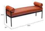Barrow Brown Bench by Zuomod at Eve Furniture