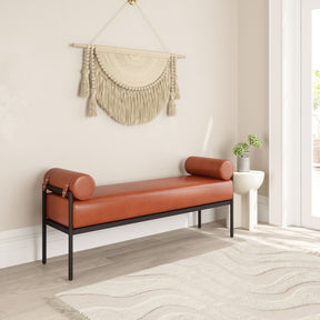 Barrow Brown Bench by Zuomod at Eve Furniture