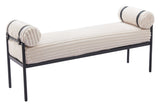 Barrow Cream Bench by Zuomod at Eve Furniture