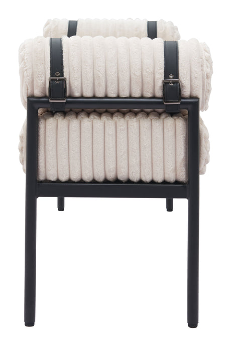 Barrow Cream Bench by Zuomod at Eve Furniture