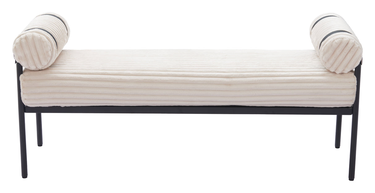 Barrow Cream Bench by Zuomod at Eve Furniture