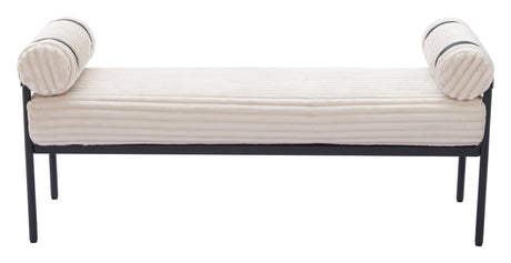 Barrow Cream Bench by Zuomod at Eve Furniture