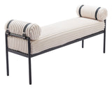 Barrow Cream Bench by Zuomod at Eve Furniture