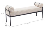 Barrow Cream Bench by Zuomod at Eve Furniture