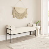 Barrow Cream Bench by Zuomod at Eve Furniture