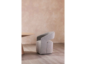 Barrow Grey Storm Rolling Dining Chair by Moe's Home at Eve Furniture
